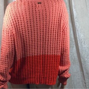 Cozy Pink and Red Women's Sweater
